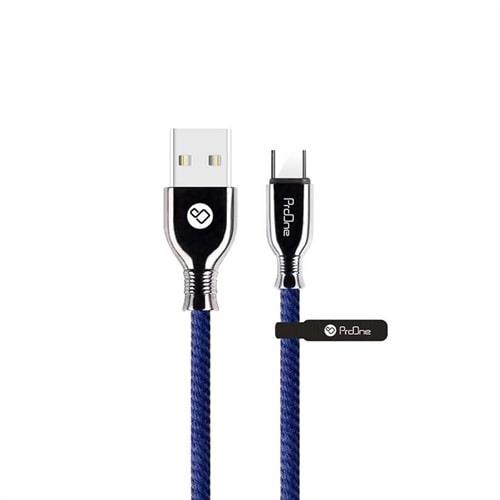 کابل تبدیل USB به USB-C پرووان مدل PCC230C طول 1 متر ProOne PCC230C USB To USB-C Cable 1M